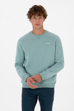 Erkek Mint Basic Sweatshirt Sepette S_rpriz _ndirim