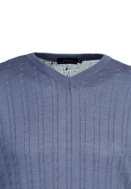 Джемпер мужской CASINO c124-косы Т (мокрый асфальт)  фото 2