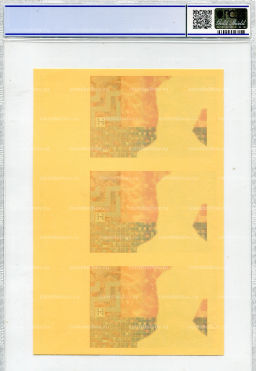 1000 куна 1993(1994) года Хорватия (в слабе PCGS Gem UNC 68)  неразрезанный лист, пробный