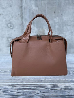 Женская кожаная сумка тоут 3120 Браун