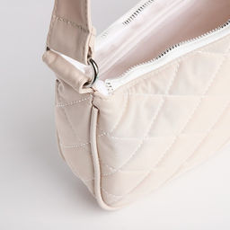 Сумка-багет на молнии, цвет бежевый - Simaland фото 5