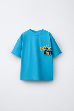 CAMISETA ESTAMPADO GRAFFITI / Azul