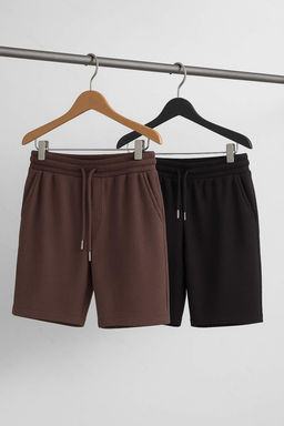TRENDYOL MAN 2li Paket Siyah-Gri Regular/Normal Kesim Dokulu Kordonlu Sort & Bermuda TMNSS23SR00076 - Trendyolmilla фото 45