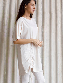 Ассиметричное платье-туника из премиального хлопка