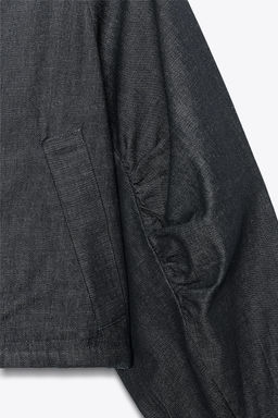 ZW COLLECTION PUFF DENIM BOMBER JACKET