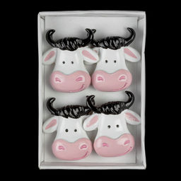 Цена за 1 шт. Набор ErichKrause Decor 4 коровки на липучке 4см