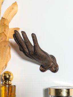 Крючки настенные «Рука - приветствие», ключница декоративная, чугун, 11×7.2×8.5 см