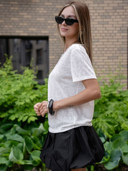 прозрачная Футболка паутинка ,белая - Binita фото 3