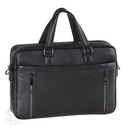 Портфель мужской кожаный 8223-8QH black Heanbag  в Новосибирске