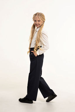 Синие брюки для девочки Mooriposh, модель 0425