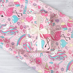 Набор упаковочной бумаги глянцевая Нежность 50 70 см ,2 листа - UPAK LAND фото 6