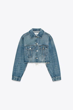 CROPPED DENIM JACKET - Zara фото 2