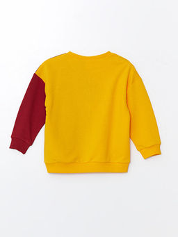 Bisiklet Yaka Galatasaray Bask?l? Erkek Bebek Sweatshirt ve E?ofman Alt 2li Tak?m - Waikiki фото 3