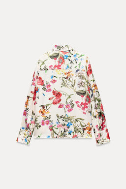 ZW COLLECTION PRINTED SHIRT WITH BUTTONS - Zara фото 10