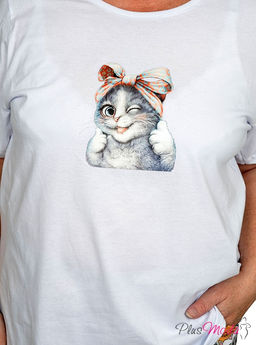 Футболка Модель №914 размеры 44-84 - Plusmoda фото 3