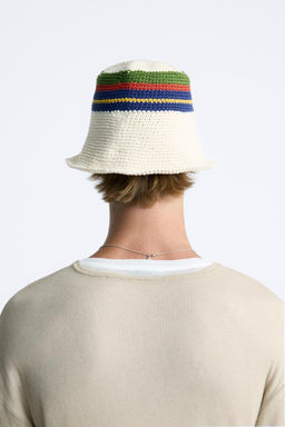 CROCHET HAT WITH STRIPES - Zara фото 3