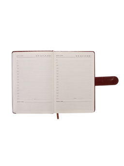 Ежедневник недатированный А5, 112 листов, в линейку, с ручкой, подарочная коробка, коричневый - Simaland фото 13