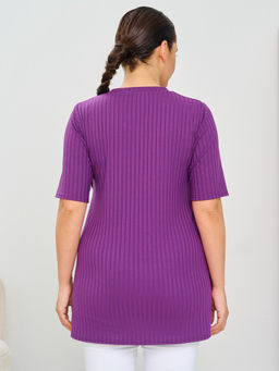 Футболка женская MR014SS3 violet - Maxroses фото 2