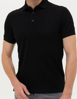 Siyah Slim Fit Merserize Ti__rt - Pierre cardin фото 6