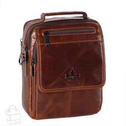 Сумка мужская кожаная 99888Z brown Zinimsk в Новосибирске