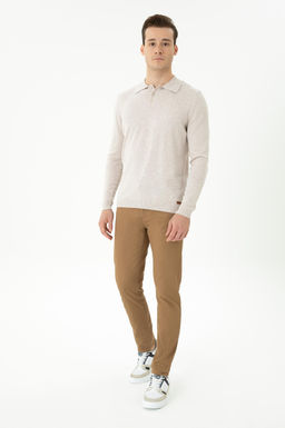 Мужские брюки светло-коричневого цвета из плотной ткани/чиносы Неожиданная скидка в корзине - U.s. polo assn фото 3