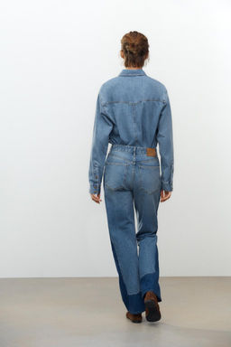 ZW COLLECTION STRAIGHT-LEG MID-RISE JEANS - Zara фото 3
