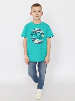 CRB wear/ HSJB 63835-37 Футболка для мальчика,зеленый/Ex.Cherubino  фото 2