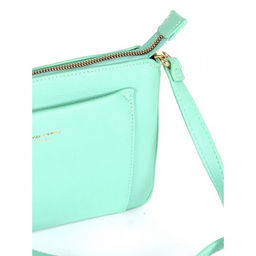 Сумка женская искусственная кожа DJ-СМ 7336-TURQUOISE, 1отд, плечевой ремень, зеленый SALE 263899 - Adelia фото 4