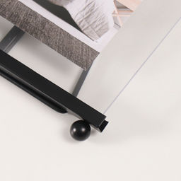 Фоторамка металл на 1 фото 10х15 см "Лаконичность" черный 1х15,2х21 см