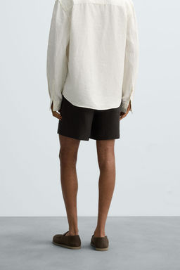 100% LINEN BERMUDA SHORTS - Zara фото 13
