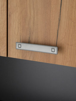 Стеллаж для ванной комнаты «Пронто», 660×230×1850 мм, цвет графит/дуб золотой