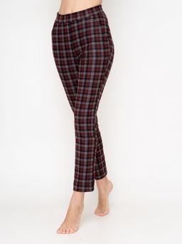 Брюки жен.арт.318-1,серо-бордовые