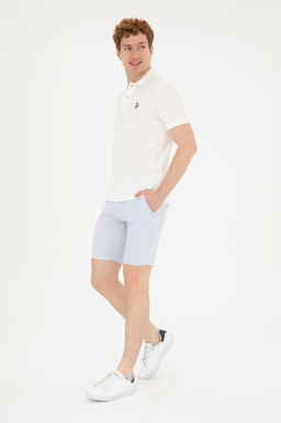 Мужские голубые тканые шорты - U.s. polo assn фото 3