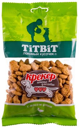 Титбит Крекер с мясом утки 100 г. 1/40 4690538013830