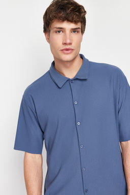 Indigo Regular Fit Rahat Konforlu Dikissiz Orme Gomlek TMNSS24GO00052