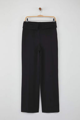 Teen Siyah Kemer Detayl? Wide Leg/Genis Paca Pantolon TWOAW26PL00035