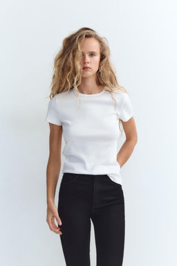 TRF HIGH-WAIST SKINNY JEANS - Zara фото 11