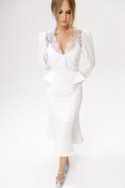 Платье Pirs 6605 молочный