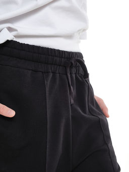 Брюки для девочки со строчкой черные школьные штаны с карманами 22-1564 черный - Mini maxi фото 11