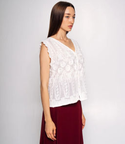 Блуза #КТ05 (5), белый - Dommod фото 2