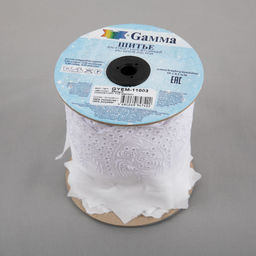 Шитье Gamma 110 мм GYEM-11003 в рулоне 10 м 0.2 м Турция белый