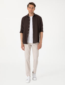 Bej Ex. Slim Fit Kuma_ Pantolon - Pierre cardin фото 3