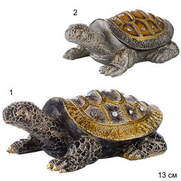 Статуэтка Черепаха ЗЕЛЕНАЯ 13 см / 2587-4 /уп 120/ 683327