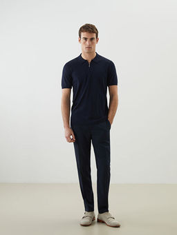 Polo Yaka K?sa Kollu Erkek Triko Kazak