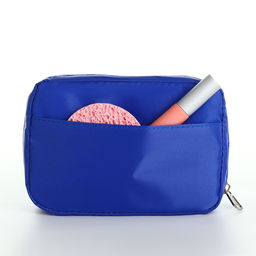 Косметичка - органайзер дорожная женская на молнии, с карманами, синяя - Simaland фото 3