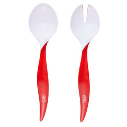 9483 GIPFEL Набор для салата LUMINO из салатной ложки и салатной вилки 30см. Материал: пластик. Цвет: красный