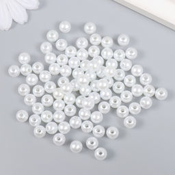 Цена за 2 шт. Бусины для творчества «Жемчуг» набор d=0.8 см 20 г