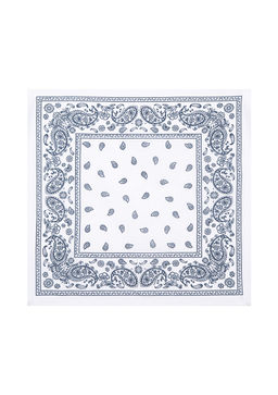 Beyaz Bandana - Mavi фото 4