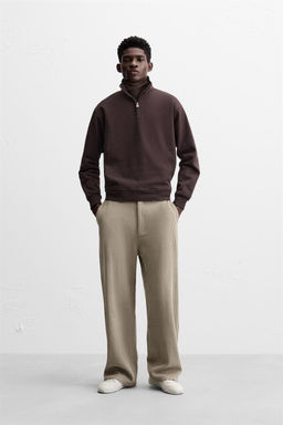 WIDE FIT CORDUROY TROUSERS