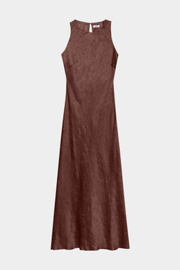 Платье с вырезом халтер из жатого сатина - Mollis фото 6